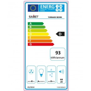 Sottopensile Cappa per Cucina Aspiratore Potente Samet in Acciaio 90 cm 2