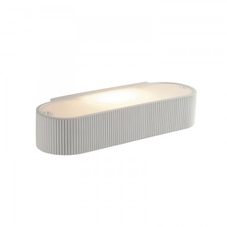Applique ad Angolo in Gesso Bianco Verniciabile Lampada da Parete Interno