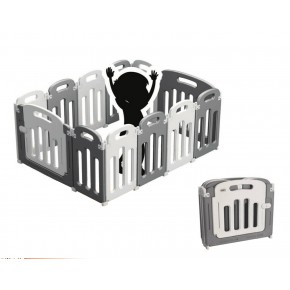 Box da Gioco Componibile per Bambini Recinzione Ripiegabile e Salvaspazio 2