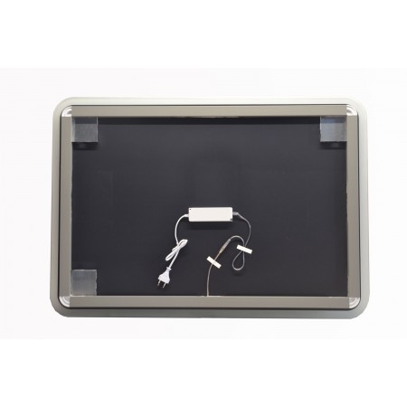 Specchio Retroilluminato a Led 80x60 Rettangolare Reversibile per Bagno