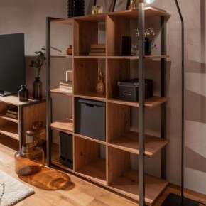 Libreria Indrustial Rovere Quercia a Cubi in Legno da Salotto Ingresso 2