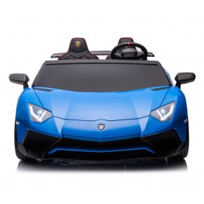 Macchina Elettrica per Bambini Lamborghini Blu Aventador SVJ BIG Full 2