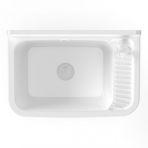 Pilozzo Parete Bianco 59x39x28 cm Resina con Dispenser e Kit Fissaggio 2