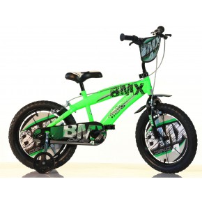 Bicicletta Ruota 14 Pollici BMX 3 4 5 6 anni Bici da Bambino Rotelle Bimbo Freni