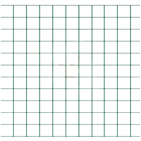 Rete per Recinzioni in Plastica 25x1,5 m Maglia 12x12 mm Verde