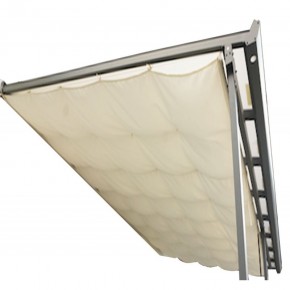 Tenda ombreggiante per pergola 4x3 grigio antracite