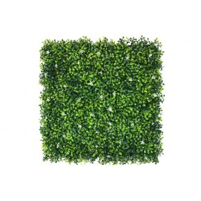 Siepe Artificiale finta da Parete 50x50 Bosso Fiorito