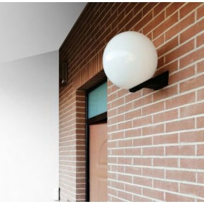 2 Applique a Sfera da Muro da Esterno 20 cm Opaca 2