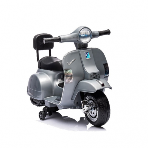 Mini Vespa Piaggio Grigio Elettrica per Bambini Batteria 6 V