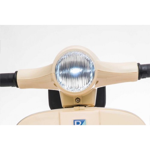 Mini Vespa Piaggio Crema Elettrica per Bambini Batteria 6 V