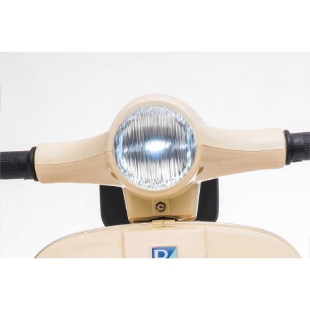 Mini Vespa Piaggio Crema Elettrica per Bambini Batteria 6 V