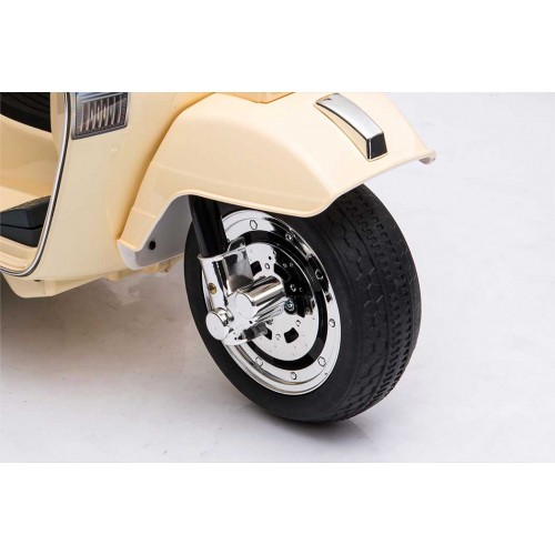Mini Vespa Piaggio Crema Elettrica per Bambini Batteria 6 V
