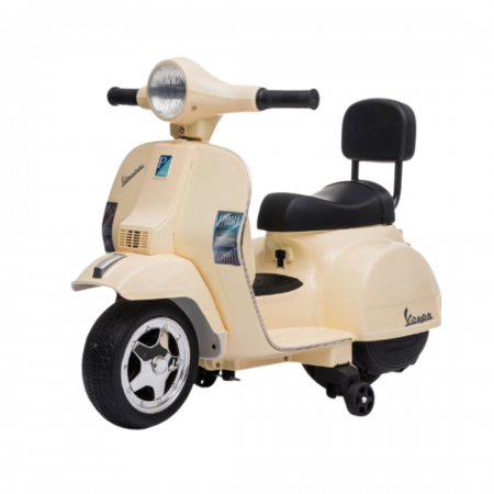 Mini Vespa Piaggio Crema Elettrica per Bambini Batteria 6 V