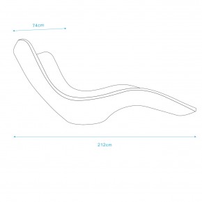 Lettino da piscina in politene bianco design moderno 2