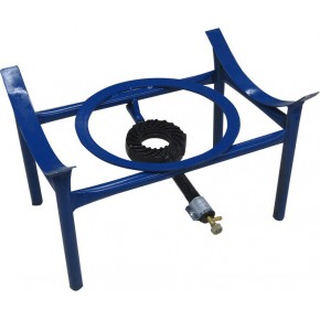 Fornellone a Gas Portabotte 60x40 cm con bruciatore in ghisa