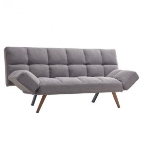 Divano Letto Pieghevole dube con braccioli in tessuto Grigio