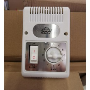 Ventilatore a Soffitto 3 Pale Bianco Regolatore Velocità Luce 2