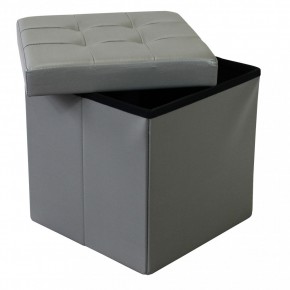 Pouf Contenitore Portaoggetti Quadrato Portaoggetti 38x38 cm 2