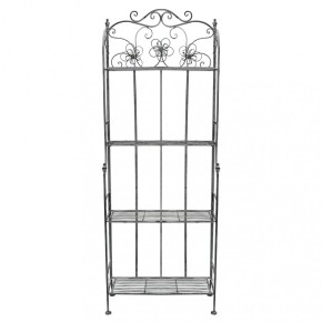 Scaffale in Metallo Antico 4 Ripiani Verniciato Bianco 60x31x158 cm 2