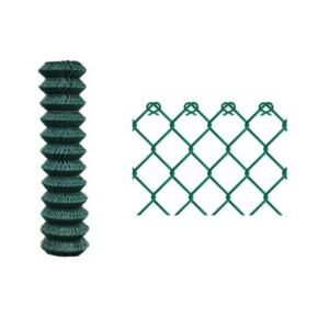 Rete per Recinzione Plastificata Verde a maglia sciolta 50x50cm H125 25 metri