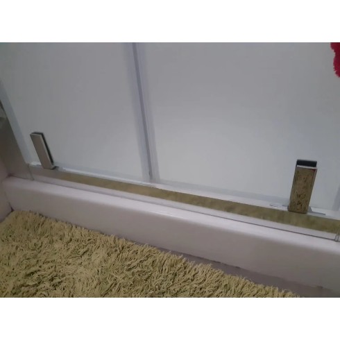 Box Doccia Angolare 2 Lati Ante Saloon Battente Parete Fissa Vetro 6 mm Opaco | BricoShop24