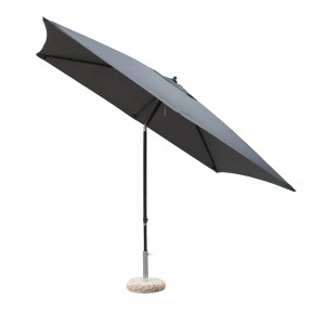 Ombrellone da Giardino Nero/Grigio Rettangolare 2x3 Mt Palo Centrale 2