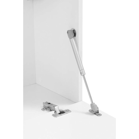 Mobile Porta TV Bianco Lucido con 1 Anta 180 cm Madia Bassa per Soggiorno