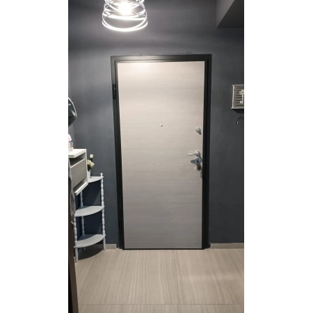 Porta Blindata 100x210 per Interno Portone di Sicurezza Noce