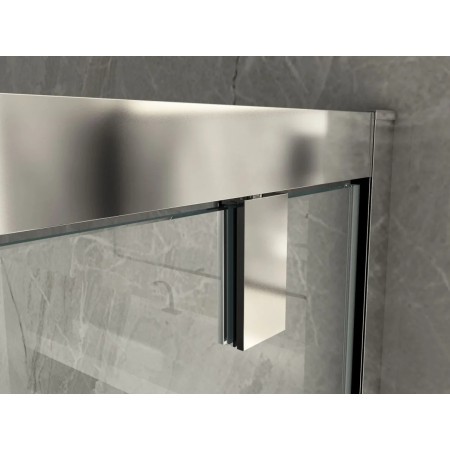 Box Doccia Angolare 1 Anta Fissa Anta Battente 2 Lati Parete Vetro 6mm Cristallo