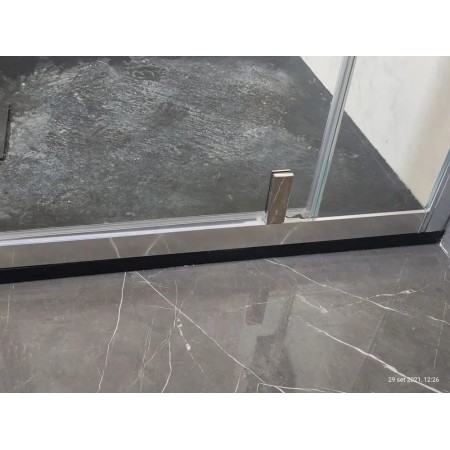 Box Doccia Angolare 1 Anta Fissa Anta Battente 2 Lati Opaco Vetro 6mm Cristallo