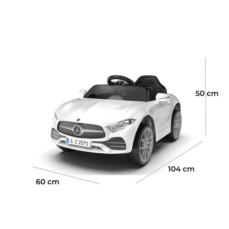 Macchina Elettrica per Bambini 12V Mercedes CLS Small Bianco