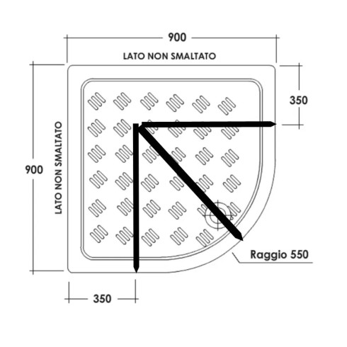 Box Doccia Semicircolare Tondo in PVC Rettangolare a Soffietto Quadrato 2 Lati | BricoShop24