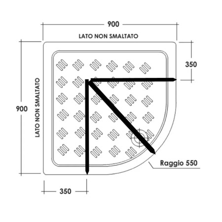 Box Doccia Semicircolare Tondo in PVC Rettangolare a Soffietto Quadrato 2 Lati | BricoShop24