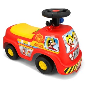 Macchina Cavalcabile per Bambini Mickey Ride on a Spinta Pompieri