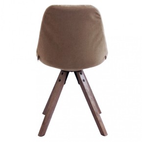 Set 2 Sedie da Pranzo Marrone Nocciola con Gambe in Legno 2