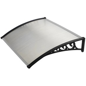 Pensilina 100x80 in Policarbonato Alveolare Trasparente Modulare | BricoShop24