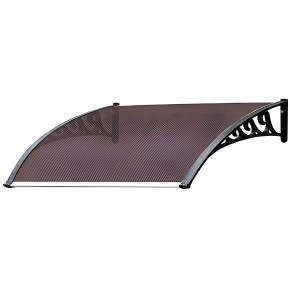 Pensilina 150x100 Modulare in Policarbonato Alveolare Fume | BricoShop24