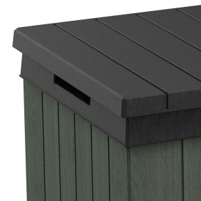 Baule Keter Resina da Esterno 454 L Lucchettabile Effetto Legno Verde 2