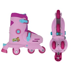 Pattini Ibridi in Linea a 4 Rotelle da Bambina Roller Rolleblade Freno 2