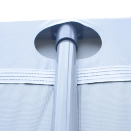 Piscina Rettangolare 549X305X122 cm Con Pompa Scaletta e Telo