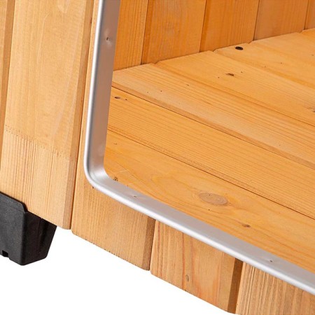 Cuccia per Cani Grande per esterno in legno 81x101x78 cm