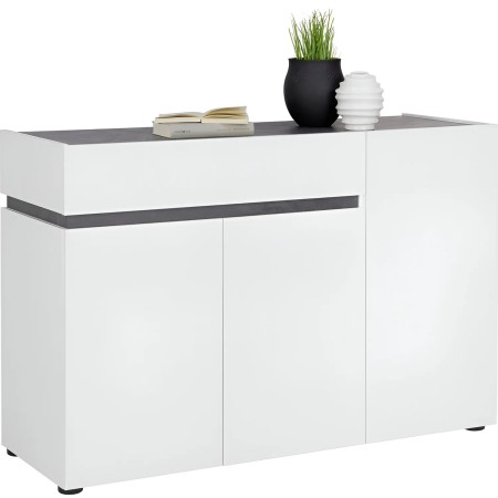 Madia Bianca 120x42x80 cm con 3 Ante e Cassetto Soft Close