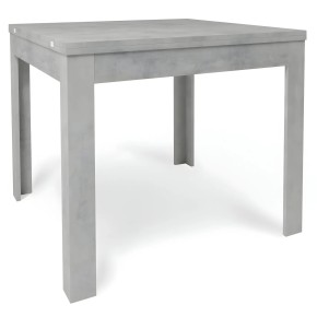 Tavolo Allungabile 90x90 cm Finitura Cemento