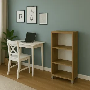 Libreria a Giorno 70x29x118 cm Noce con Ripiani Regolabili 2