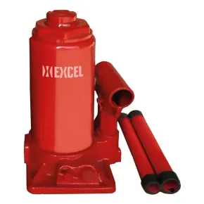 Cric a Bottiglia Idraulico 8 Tonnellate Acciaio Verniciato Rosso