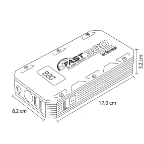 Avviatore Portatile 8K 12V 10Ah con Power Bank e Luce LED Integrata 2