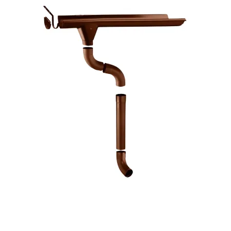 Kit E Grondaia Zincata Casette Legno Falde 350 e 390 cm con Accessori