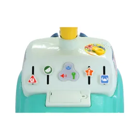 Camioncino per Bambini Giocattolo Cavalcabile Verde con Volante e Luci 2