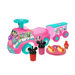 Camion per Bambini Cavalcabile Rosa con Rimorchio Suoni e Luci 2