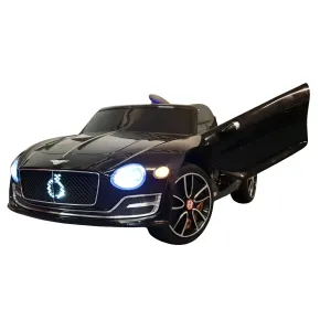 Macchina Bentley EXP Elettrica per Bambini Auto con Telecomando Nera